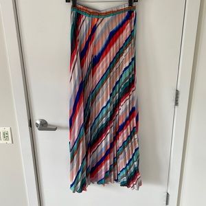 H&M multicolored pleated maxi skirt - 8
